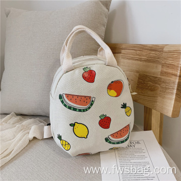 Custom Print Mini Canvas Rucksack Backpack Durable Handy School Bag for Kids Toddler